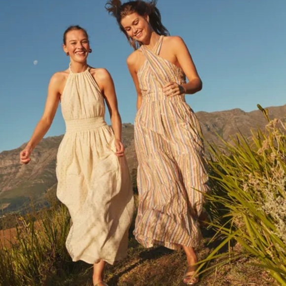 Boden nwot sz 8 Metallic Stripe Maxi Dress - Picture 4 of 11